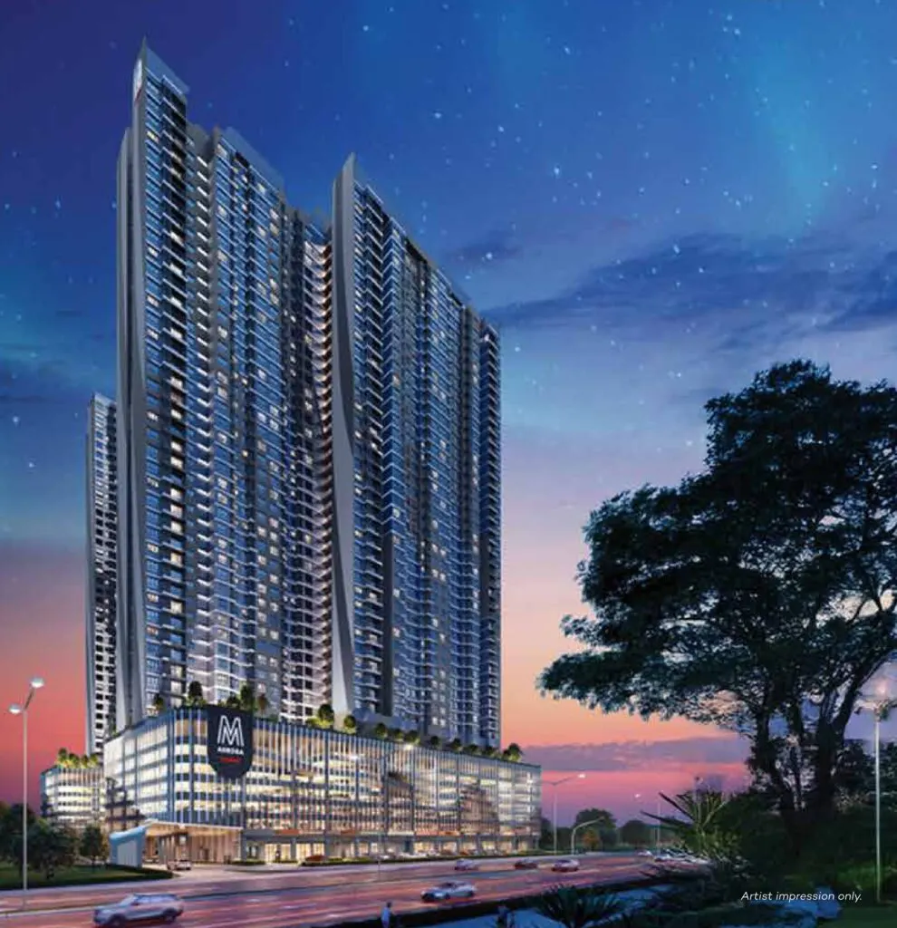 M Aurora facade