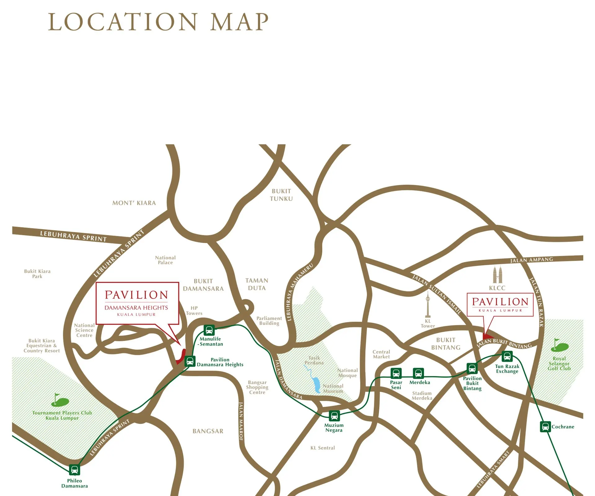 Pavilion Damansara Heights - Regent Suites (R2) location map