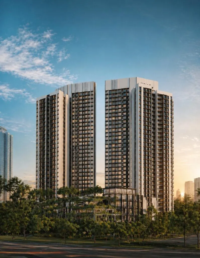 Aetas Taman Desa residential blocks, artist's impression