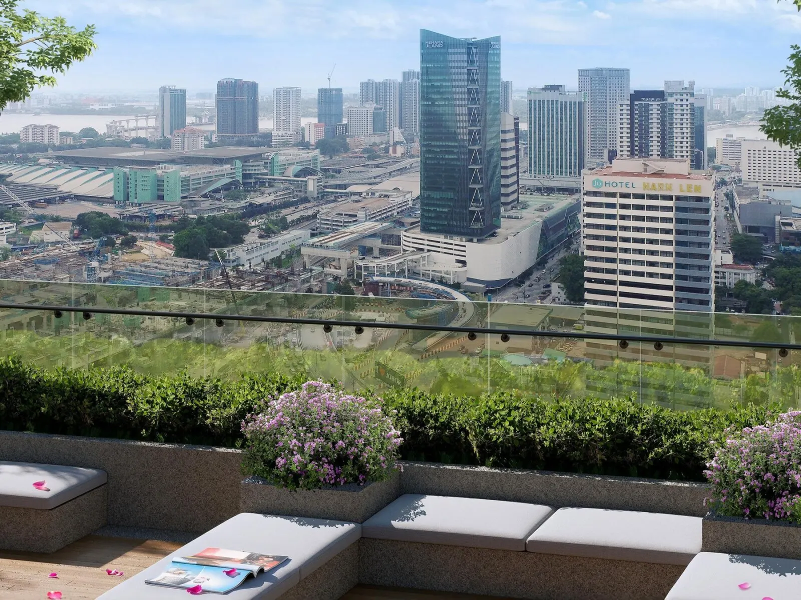 Aethera Residences garden deck, artist's impression