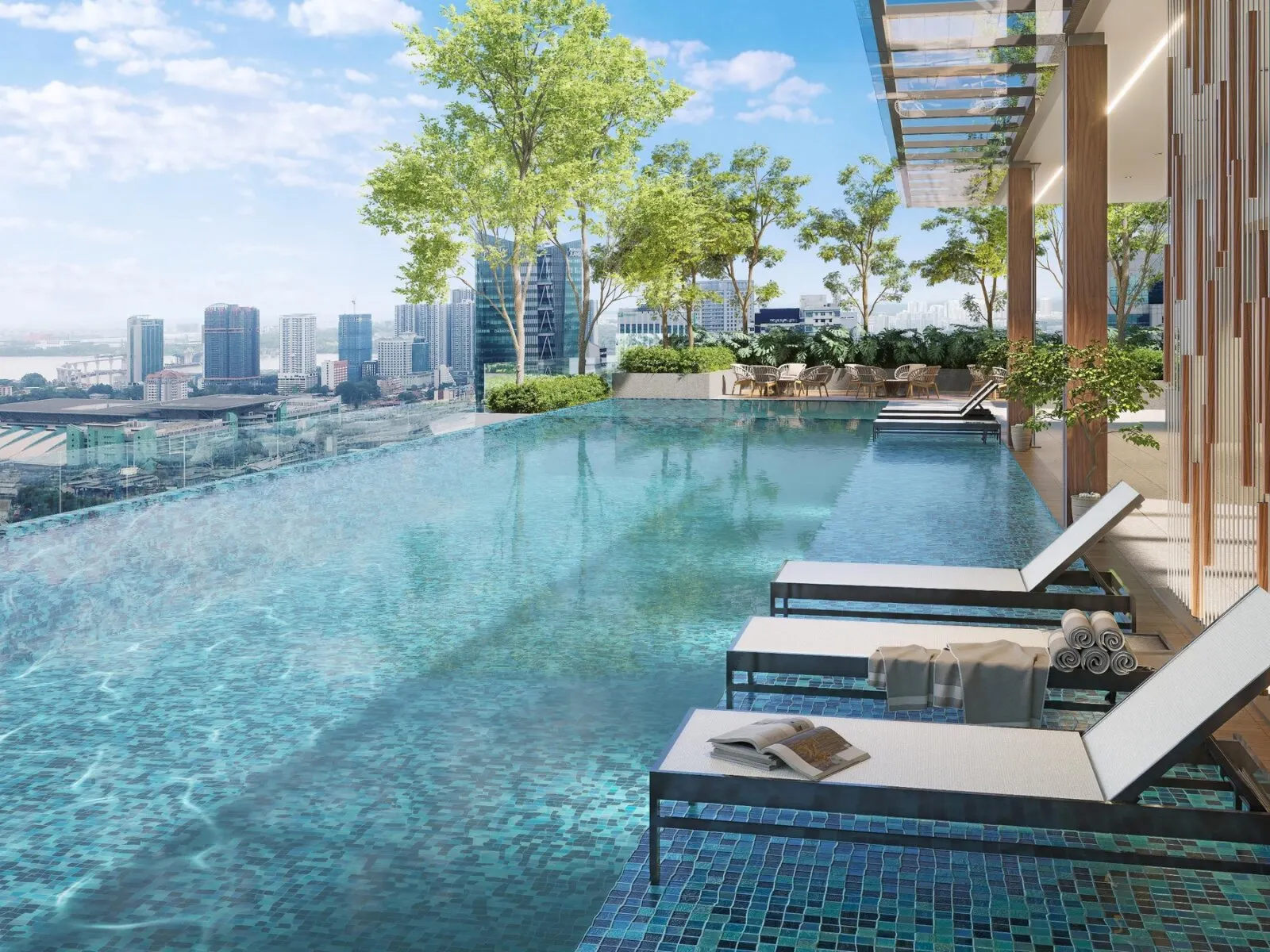 Aethera Residences Level 52 infinity pool deck, artist's impression