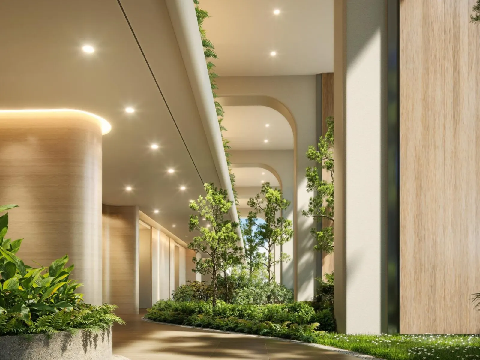 Aethera Residences lobby garden, artist's impression