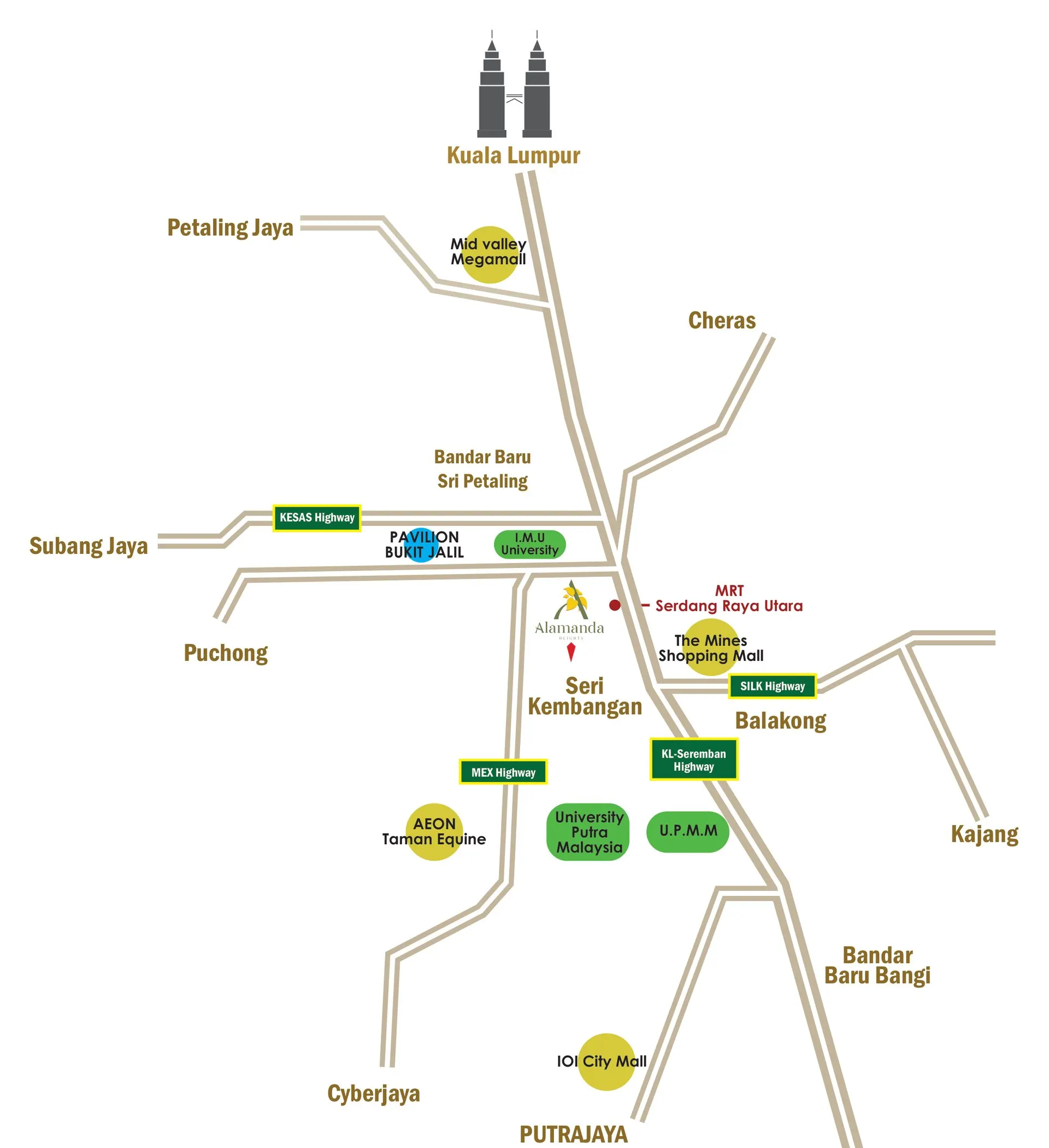 Alamanda Heights location
