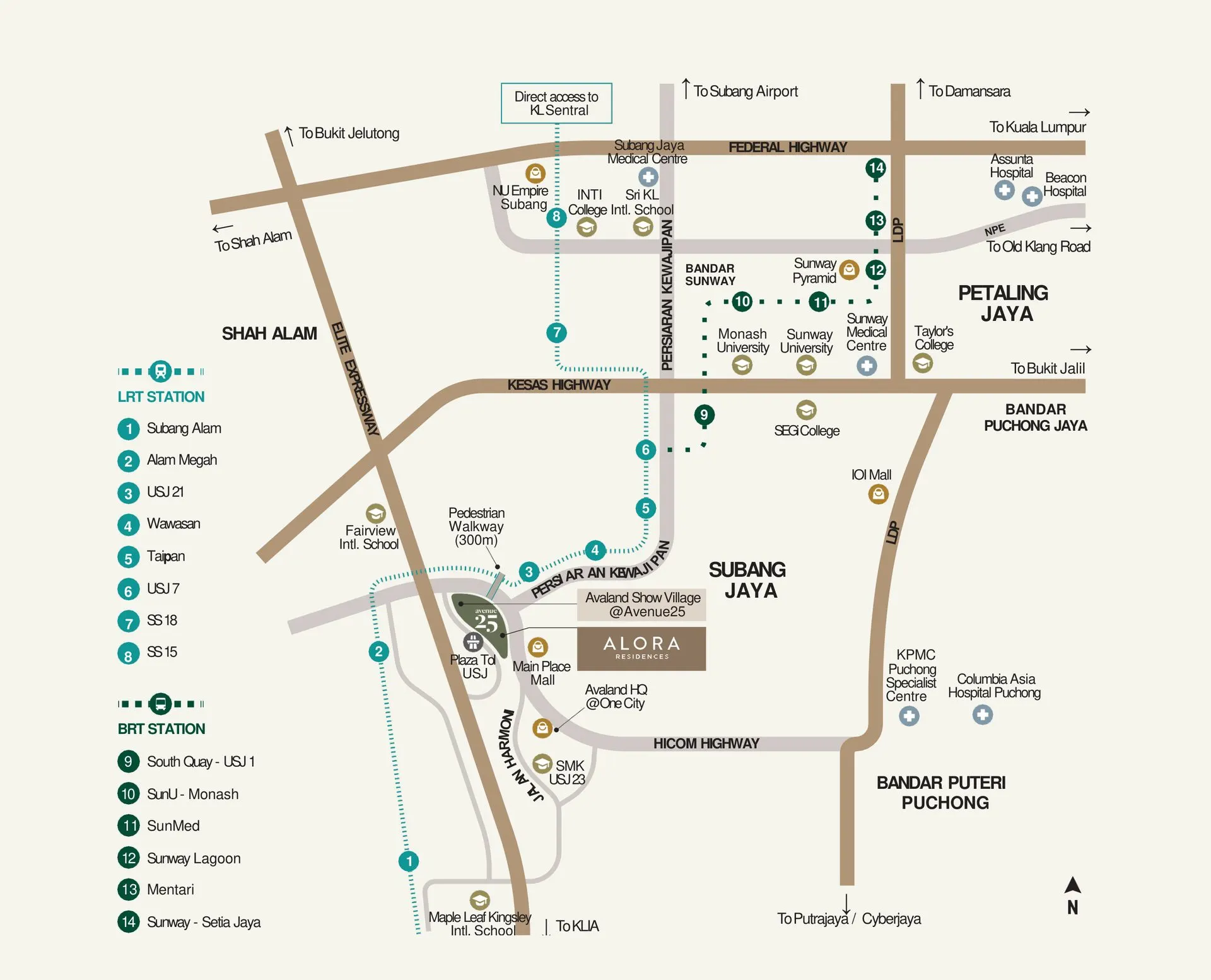 Alora Residences location