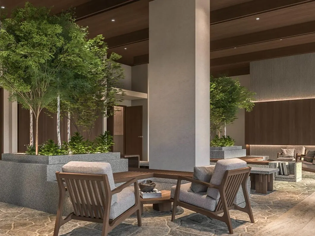 Amberwood Resort Residences garden lounge, artist's impression