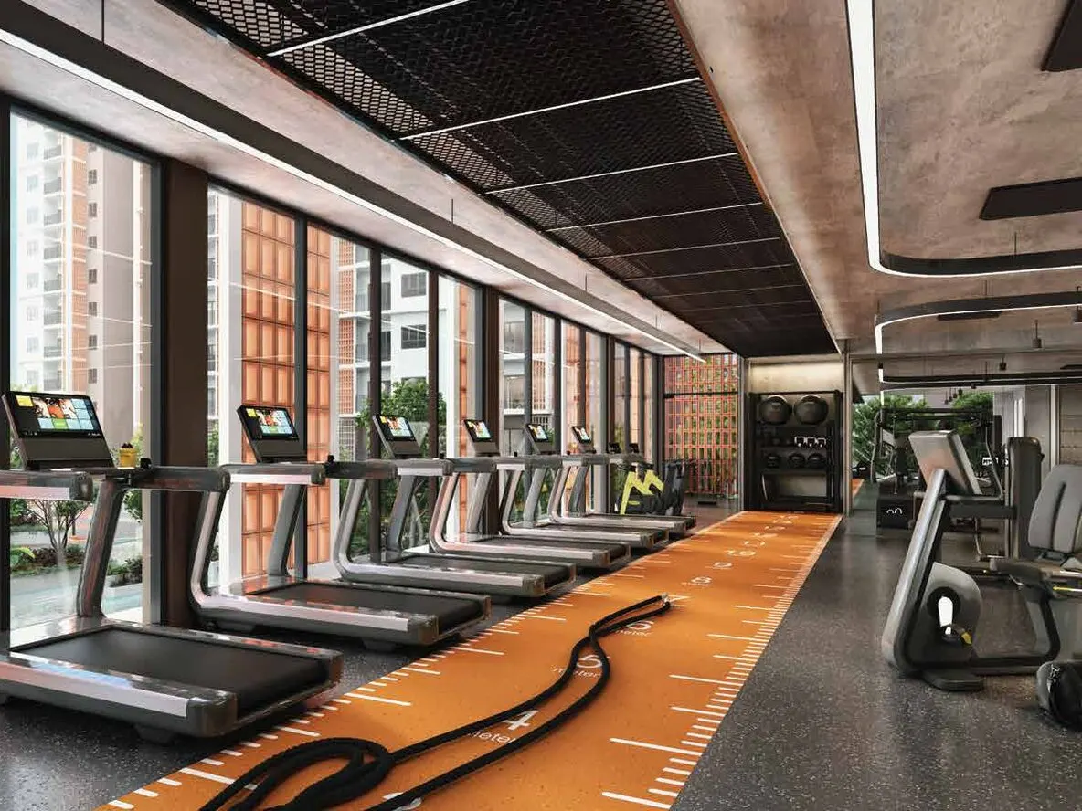 Ara Bloc Residences gym room, artist's impression