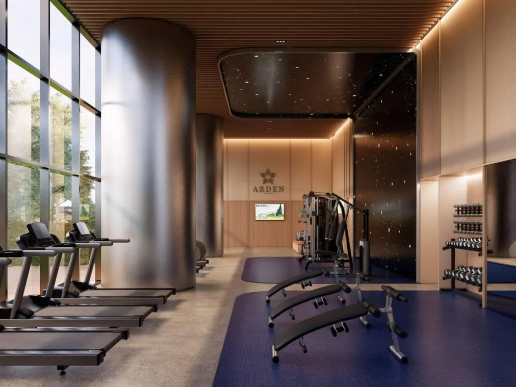 Arden Serviced Residence gym, artist's impression
