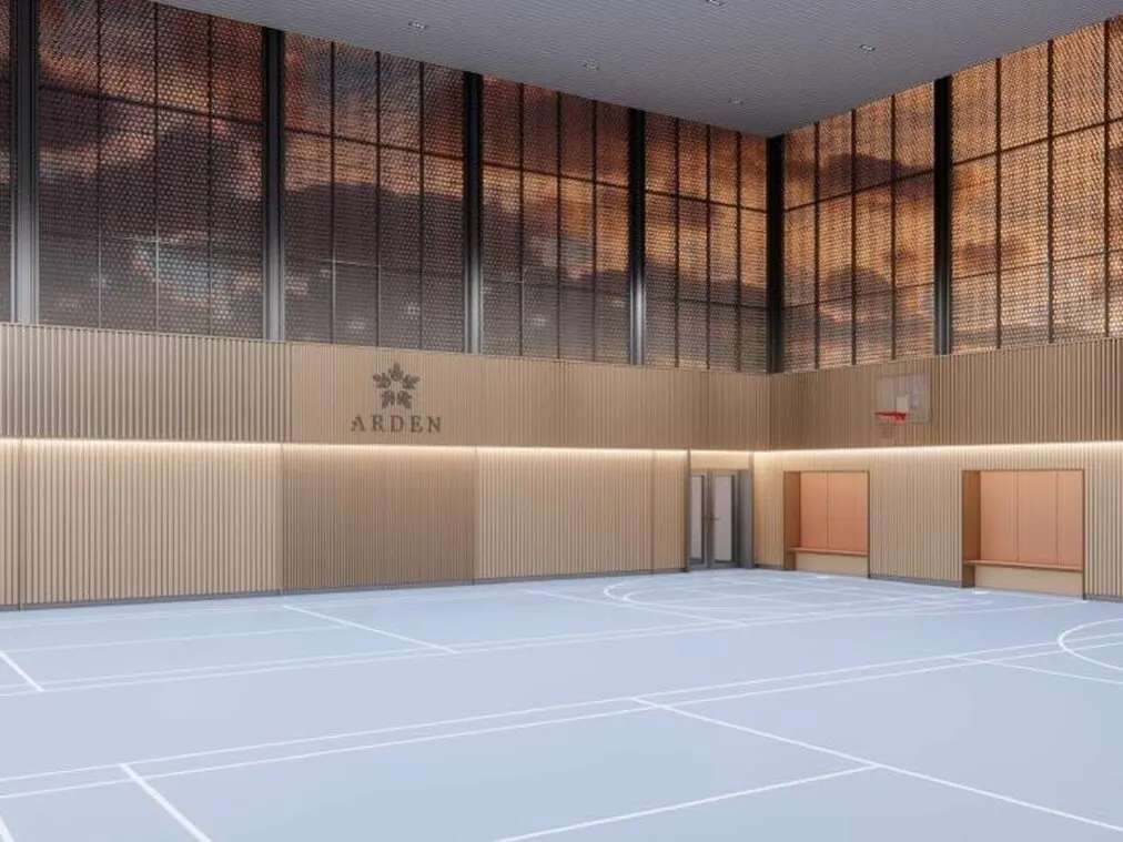 Arden Serviced Residence indoor sports court, artist's impression