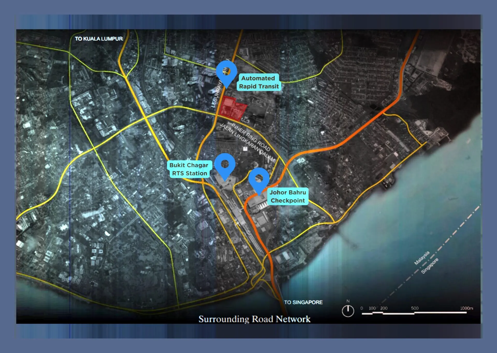 Arden Serviced Residence location map and surrounding road network