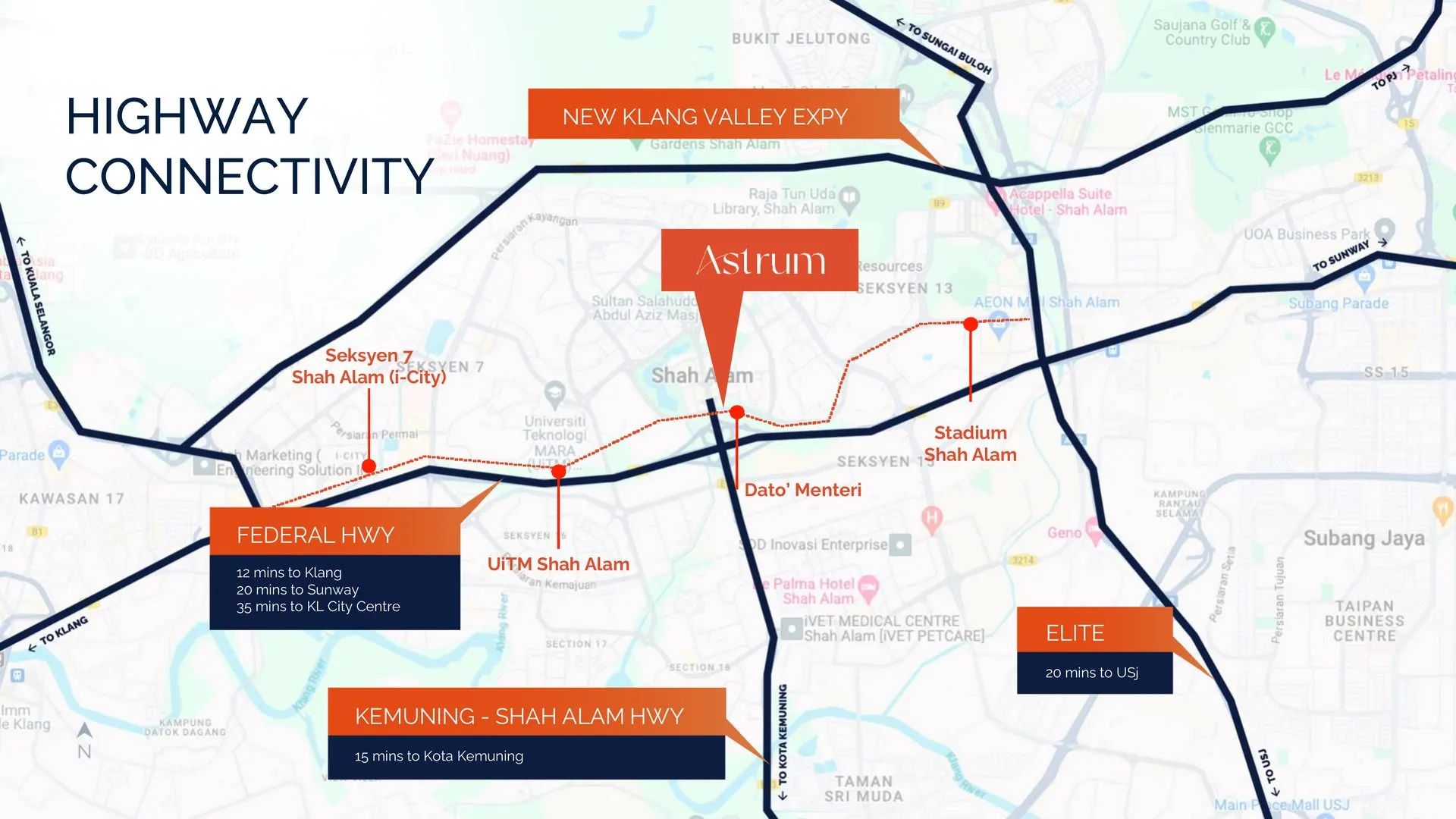 Astrum Shah Alam location