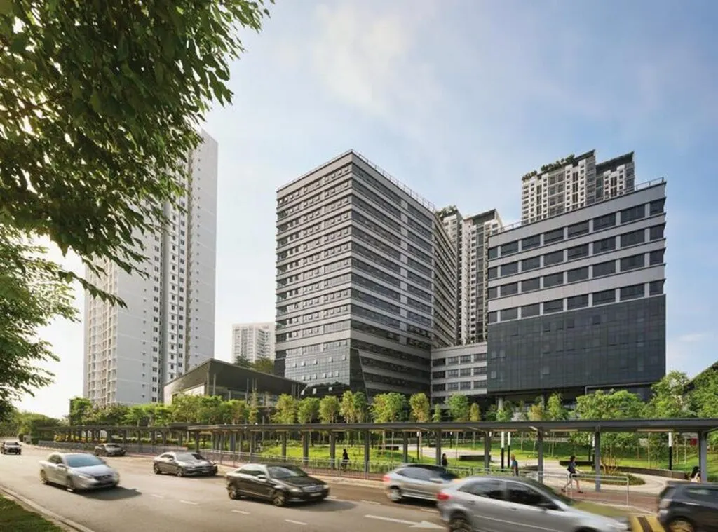 Atwater Corporate Office Towers seen from the street, artist's impression
