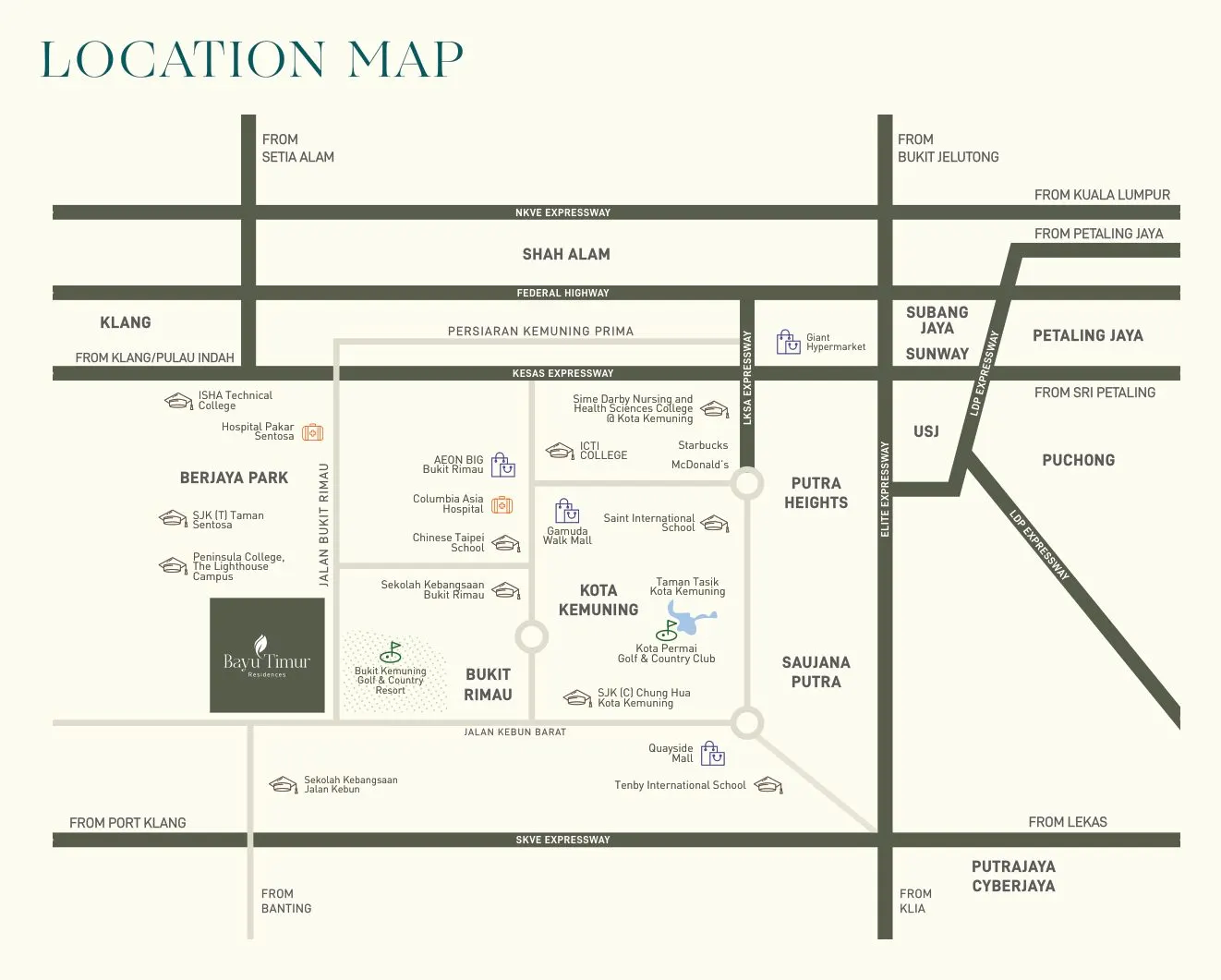 Bayu Timur Residences location