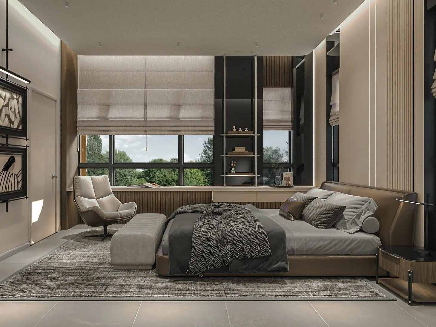 Botanica Hills master bedroom, artist's impression