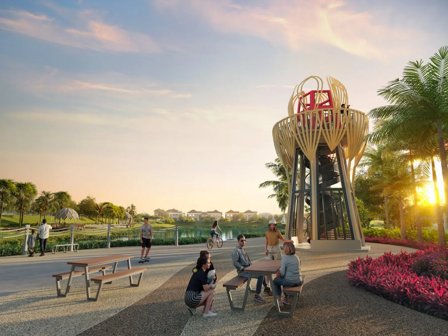 Casa D'Arcadia lookout tower and picnic area, artist's impression