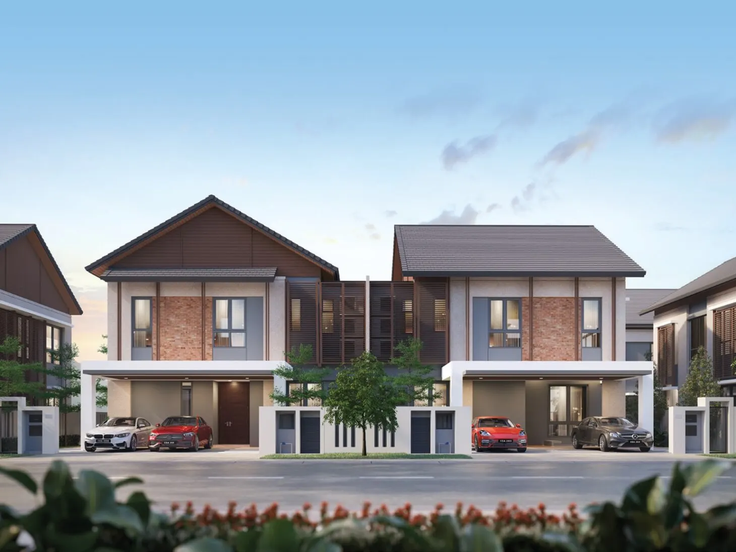Casa D'Arcadia two-storey semi-detached homes, artist's impression