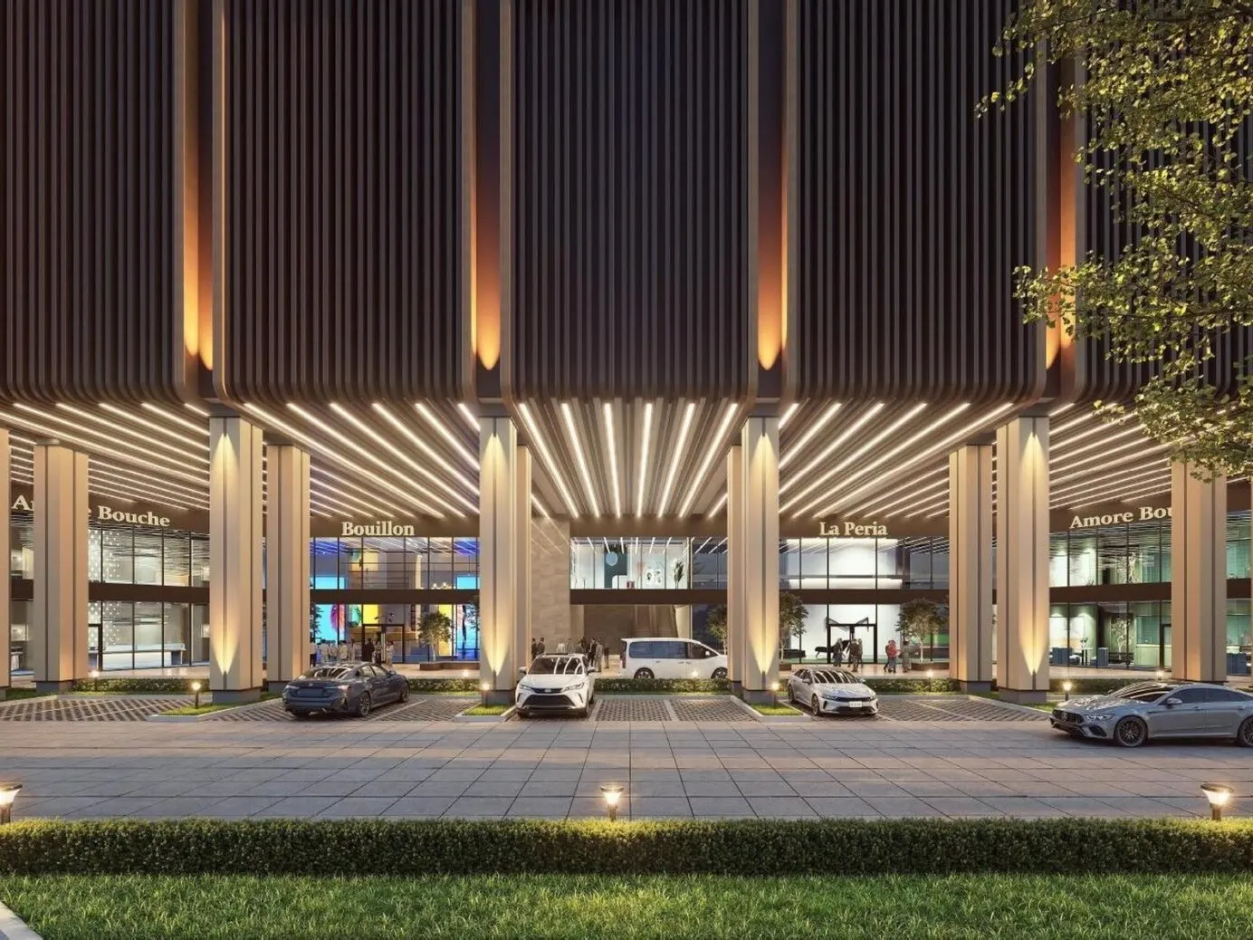 Causewayz Square Axis ground-floor retail frontage, artist's impression