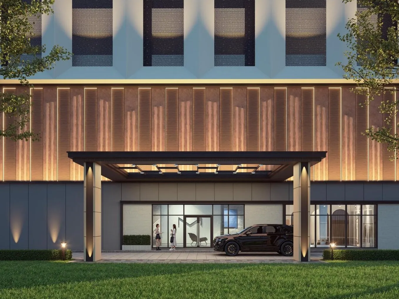 Causewayz Square Brixton B1 drop-off porch, artist's impression