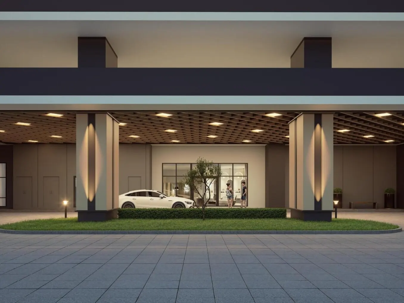 Causewayz Square Brixton B2 drop-off porch, artist's impression