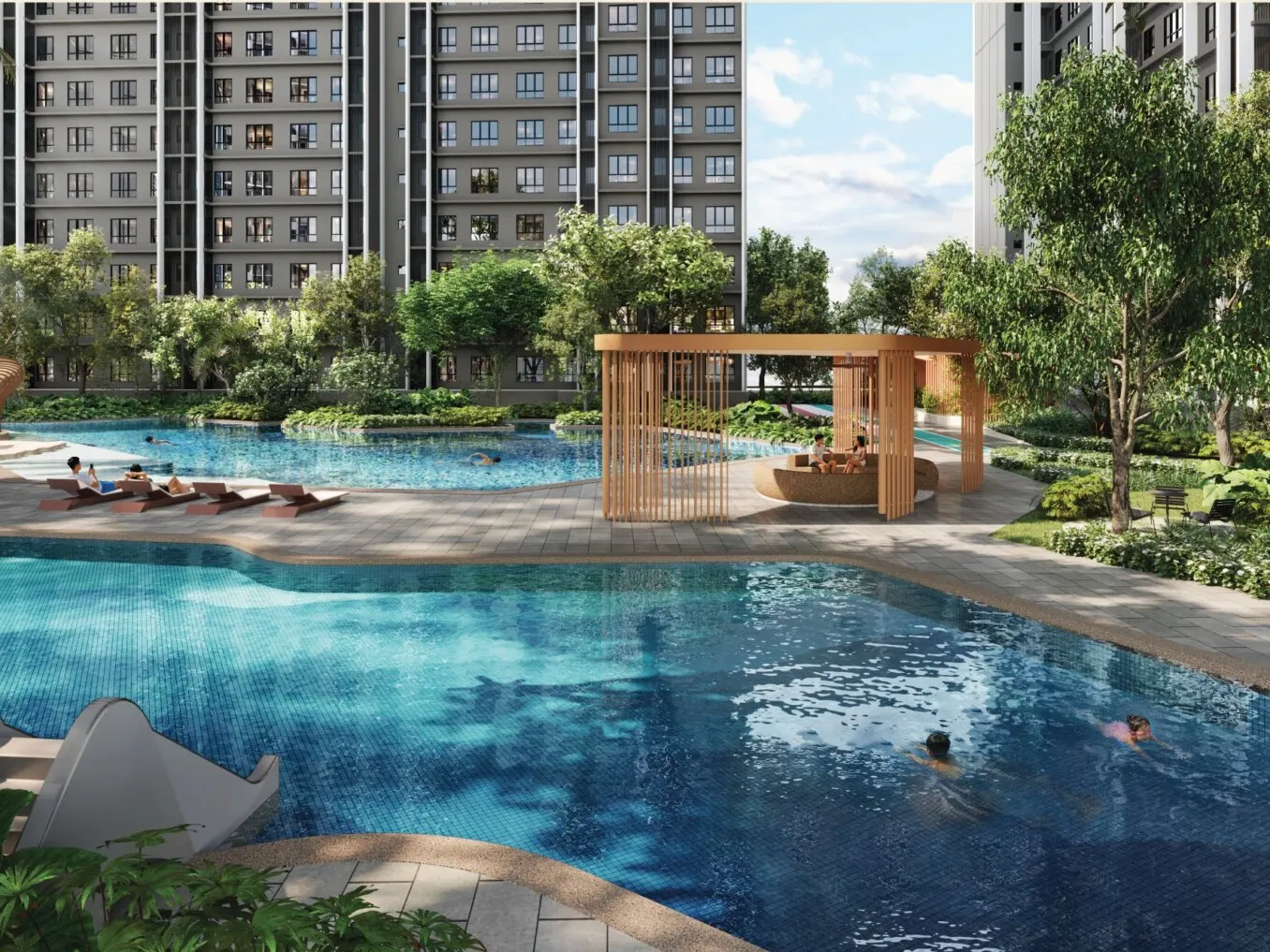 Causewayz Square Brixton water play pool, artist's impression