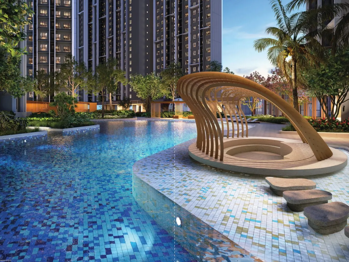 Causewayz Square Dover Level 12 pool, artist's impression