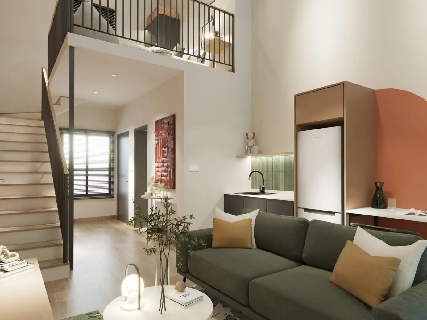 Colonial Infinite @ edumetro – Colonial Infinite duplex suite lower level, artist's impression