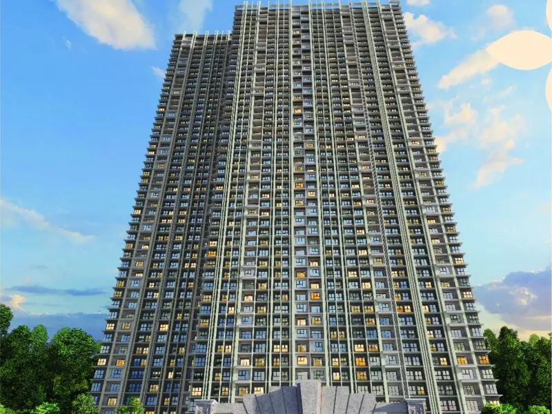 D'Tessera Residences condominium block and arched entrance, artist's impression