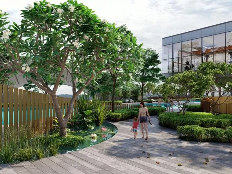 D'Tessera Residences garden walk, artist's impression