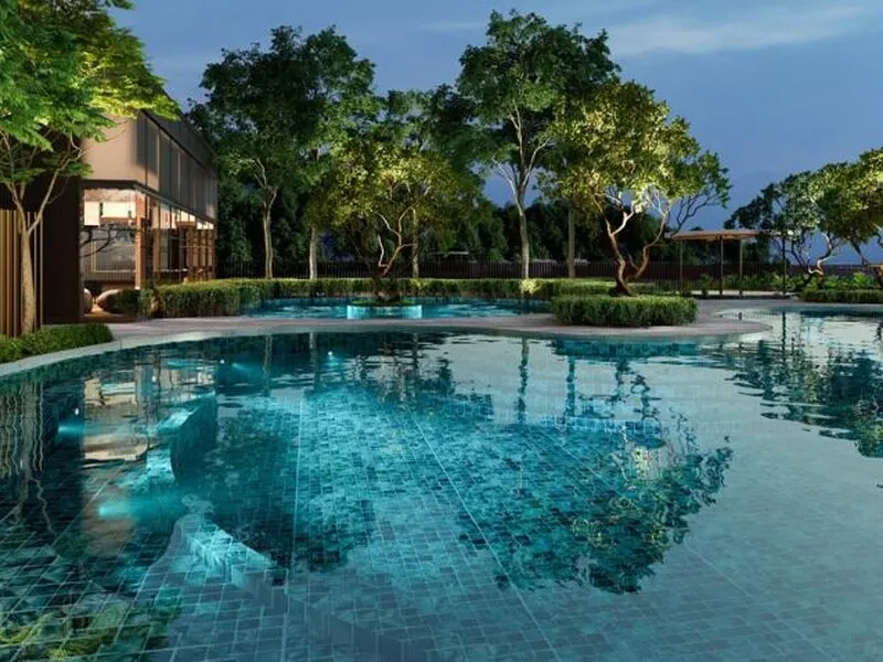 D'Tessera Residences swimming pool on the podium deck, artist's impression