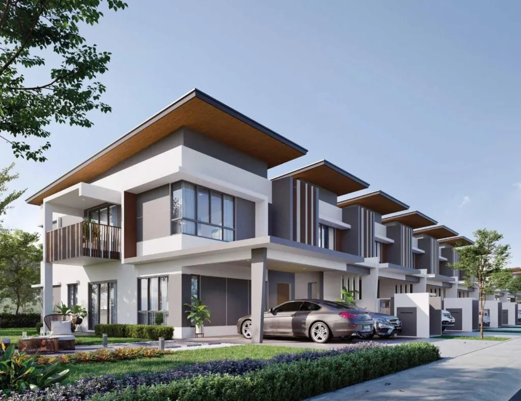 Jardin Residences 2 row of 2-storey homes, artist's impression