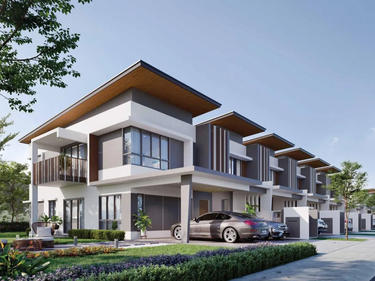 Jardin Residences 2 row of 2-storey homes, artist's impression