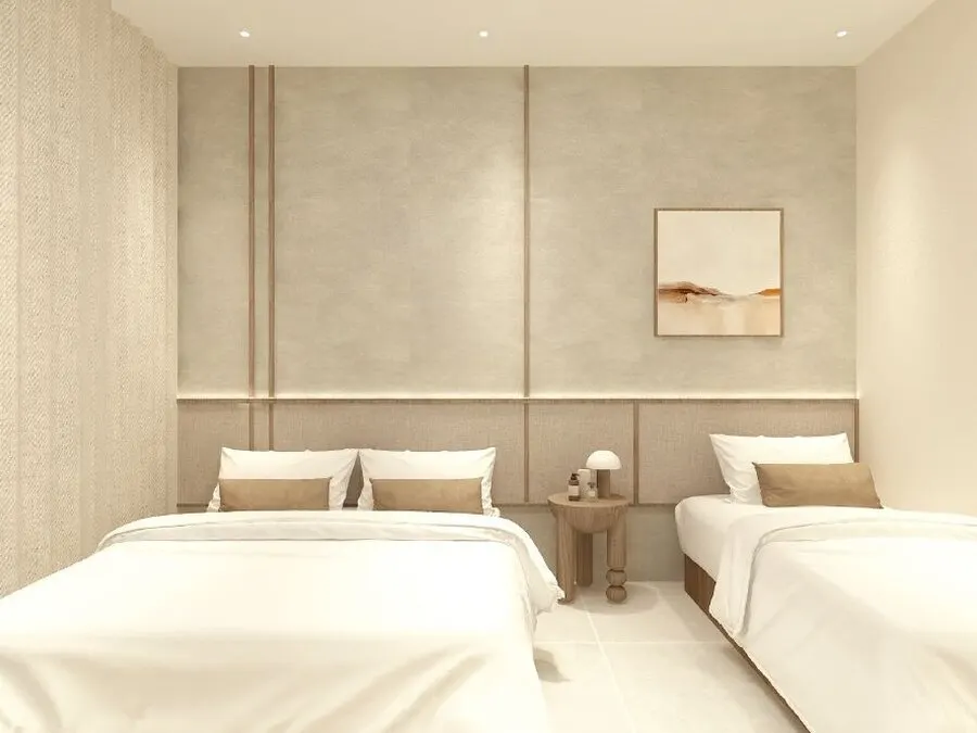 Keeperz Suites twin bedroom, artist's impression