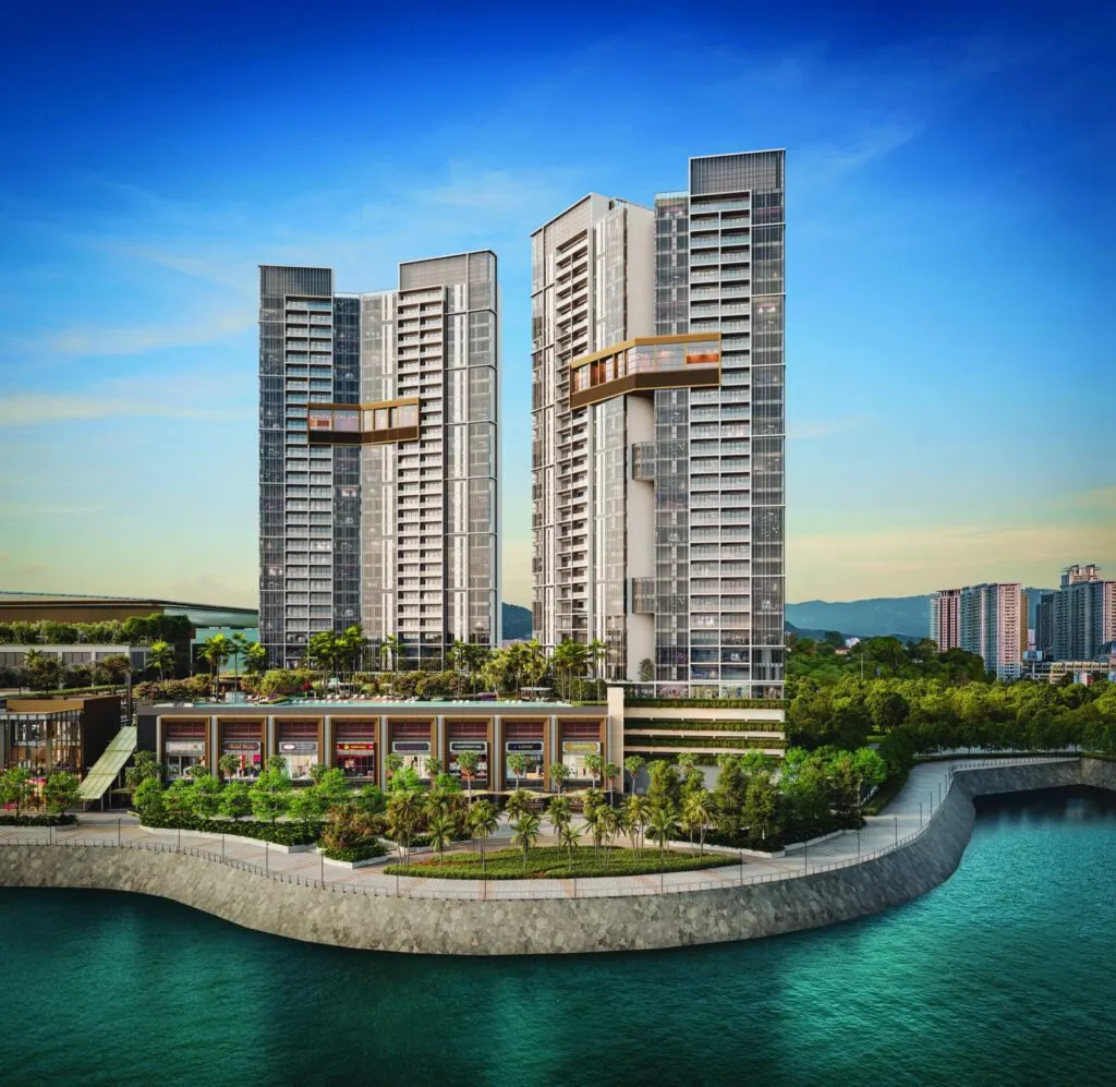 Lightwater Residences towers at The Light City, artist's impression