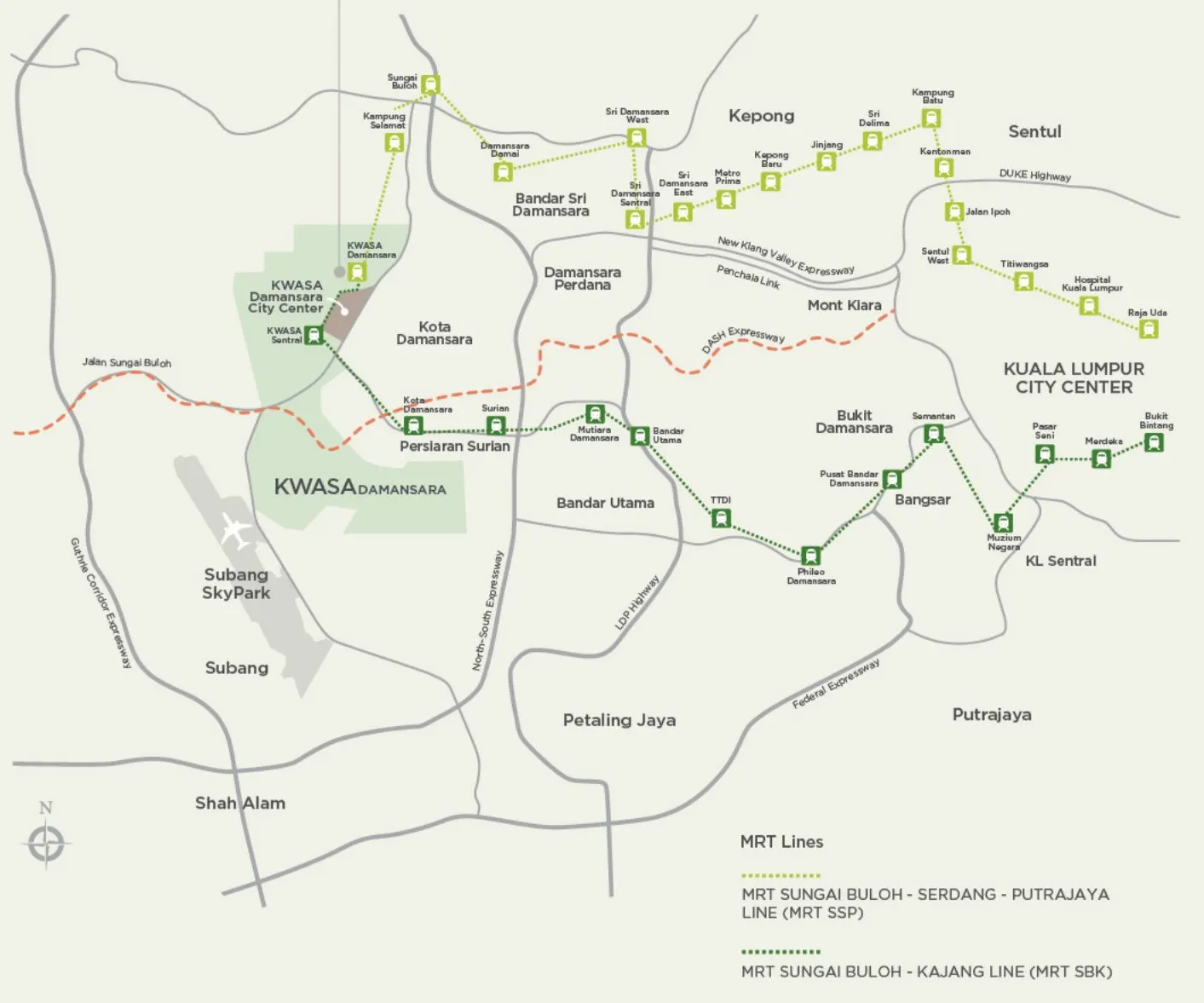 Linari Kwasa Damansara location map