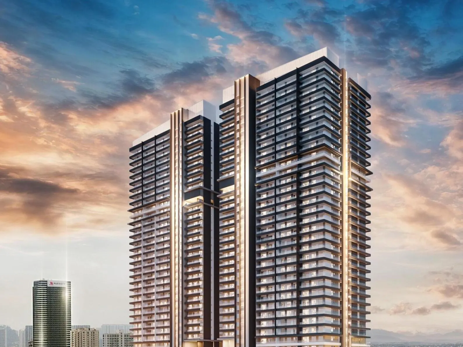 Lumina Residence two towers on Pykett Avenue, artist's impression