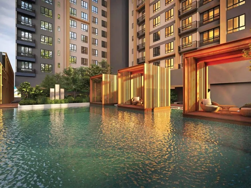 M Grand Minori pool cabanas, artist's impression