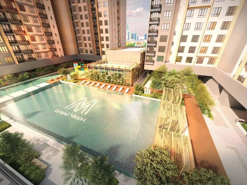 M Grand Minori Level 12 swimming pool, artist's impression