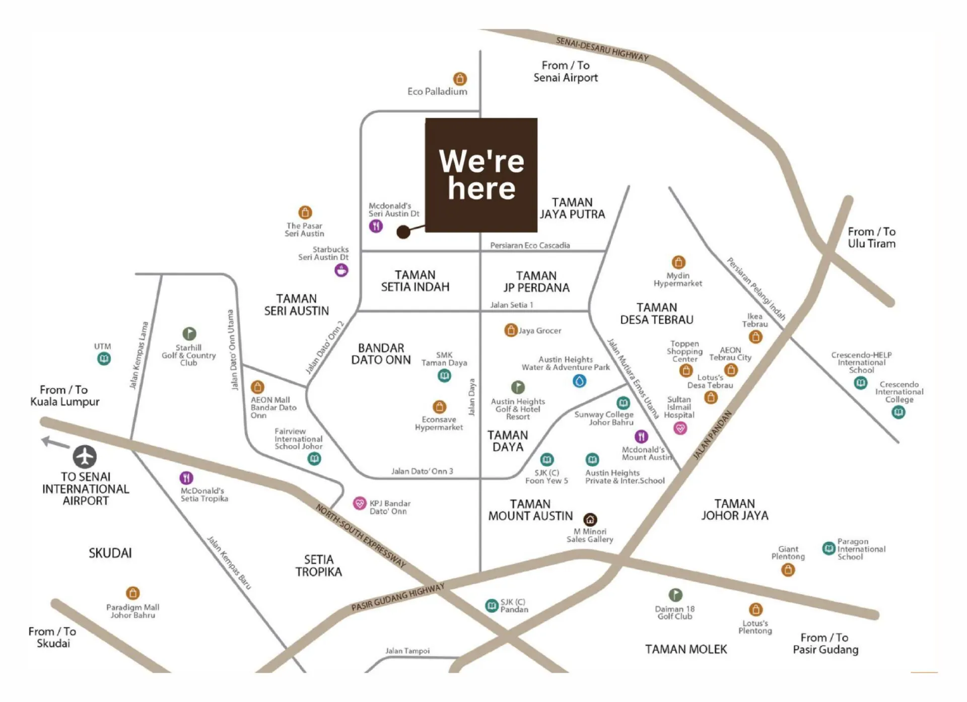 M Minori location map, Kempas, Johor Bahru