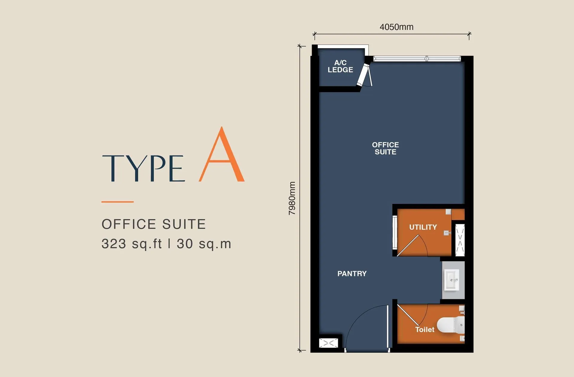 MABA Suitez @ KL City Centre floor plan, Type A, 323 sq ft