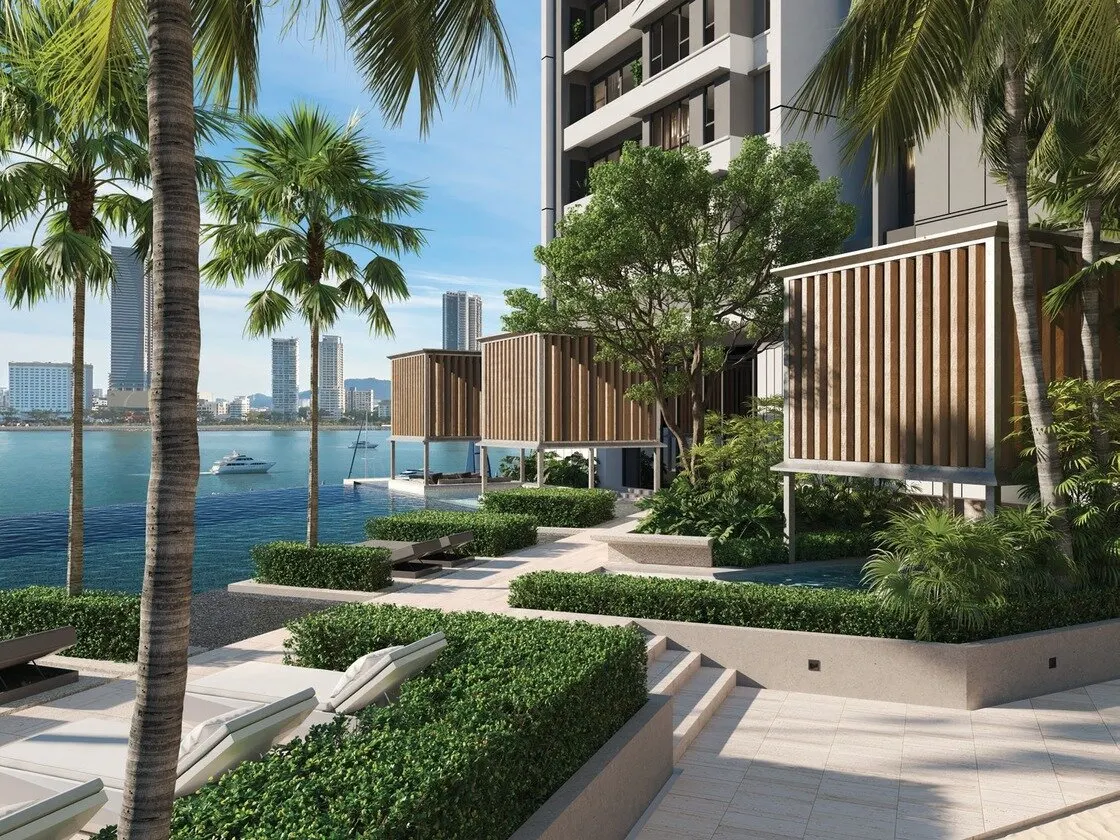 Maris Level 5 pool deck and garden, artist's impression