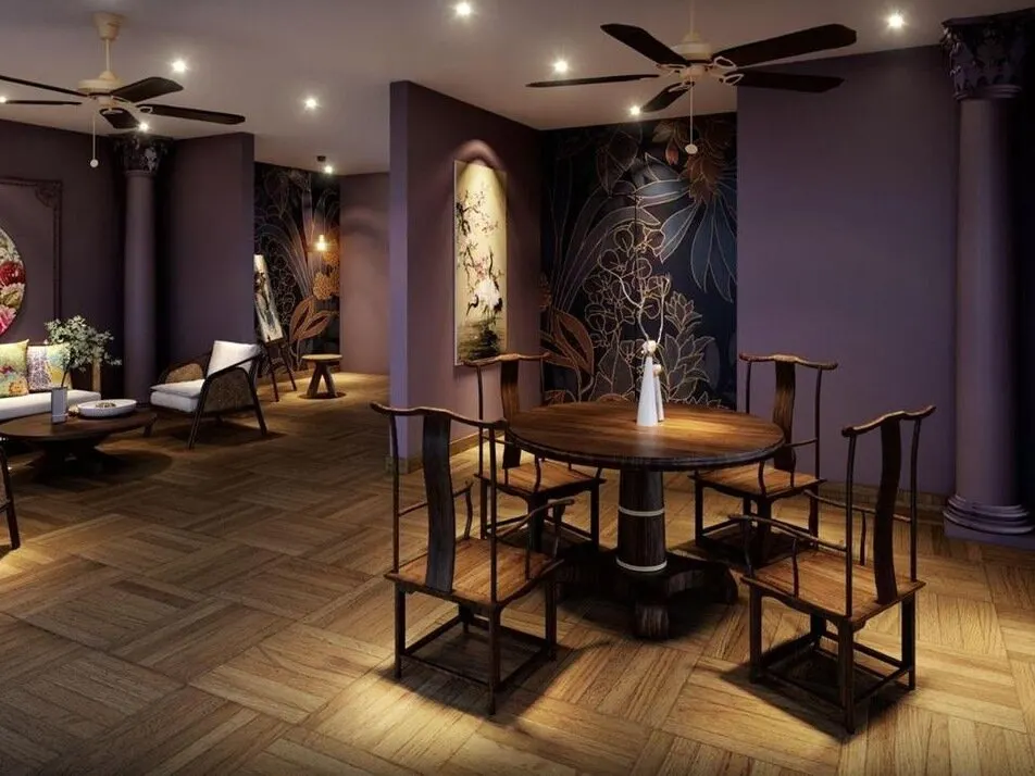 Noordinz Suites lounge with oriental furniture, artist's impression