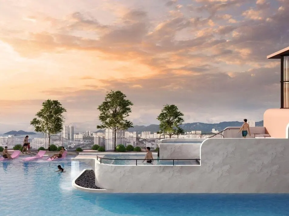 Noordinz Suites rooftop pool deck, artist's impression