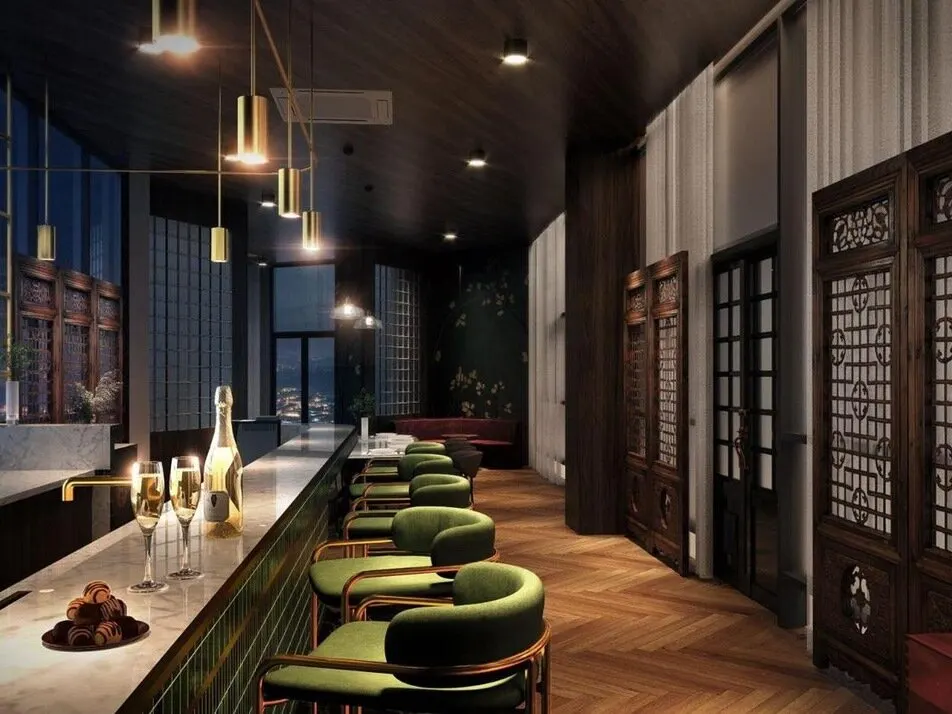 Noordinz Suites sky bar lounge, artist's impression