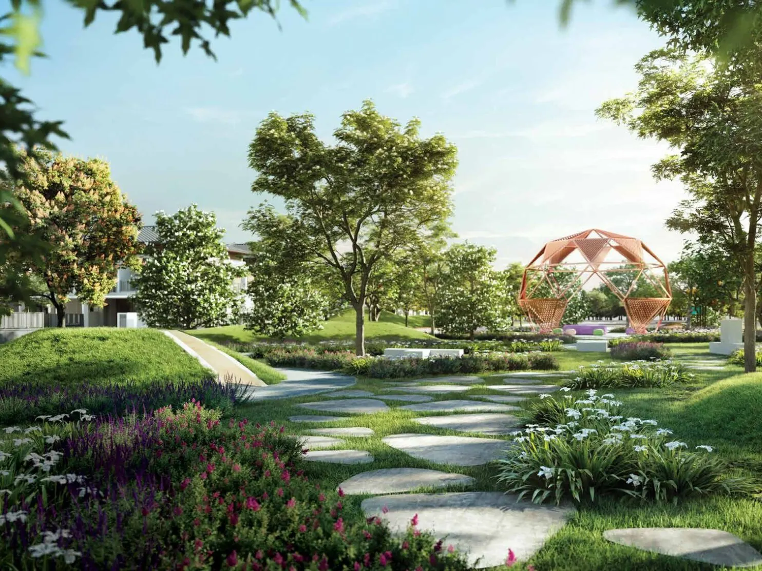 Quinton Residences garden trail, artist's impression