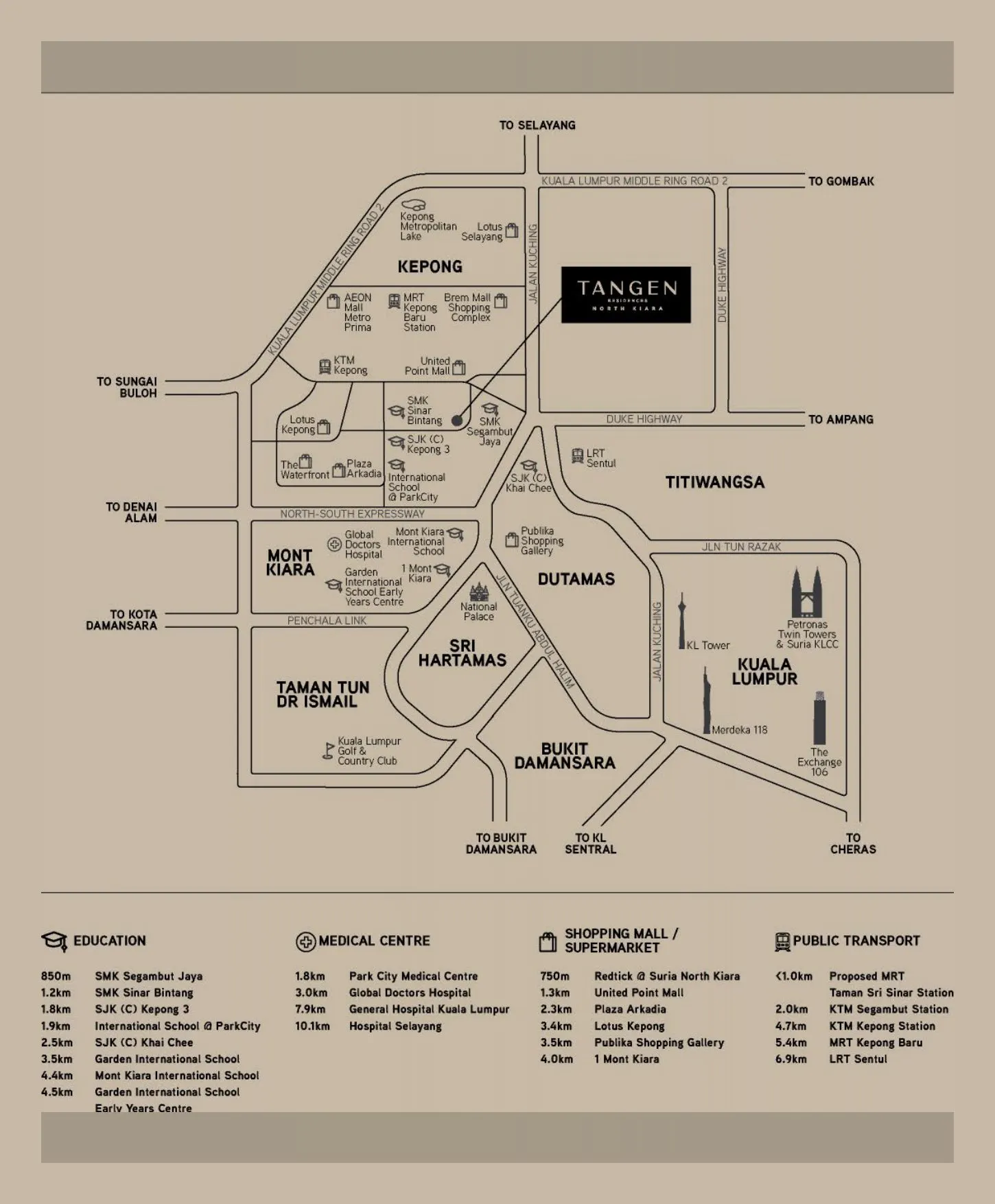 Tangen Residences location