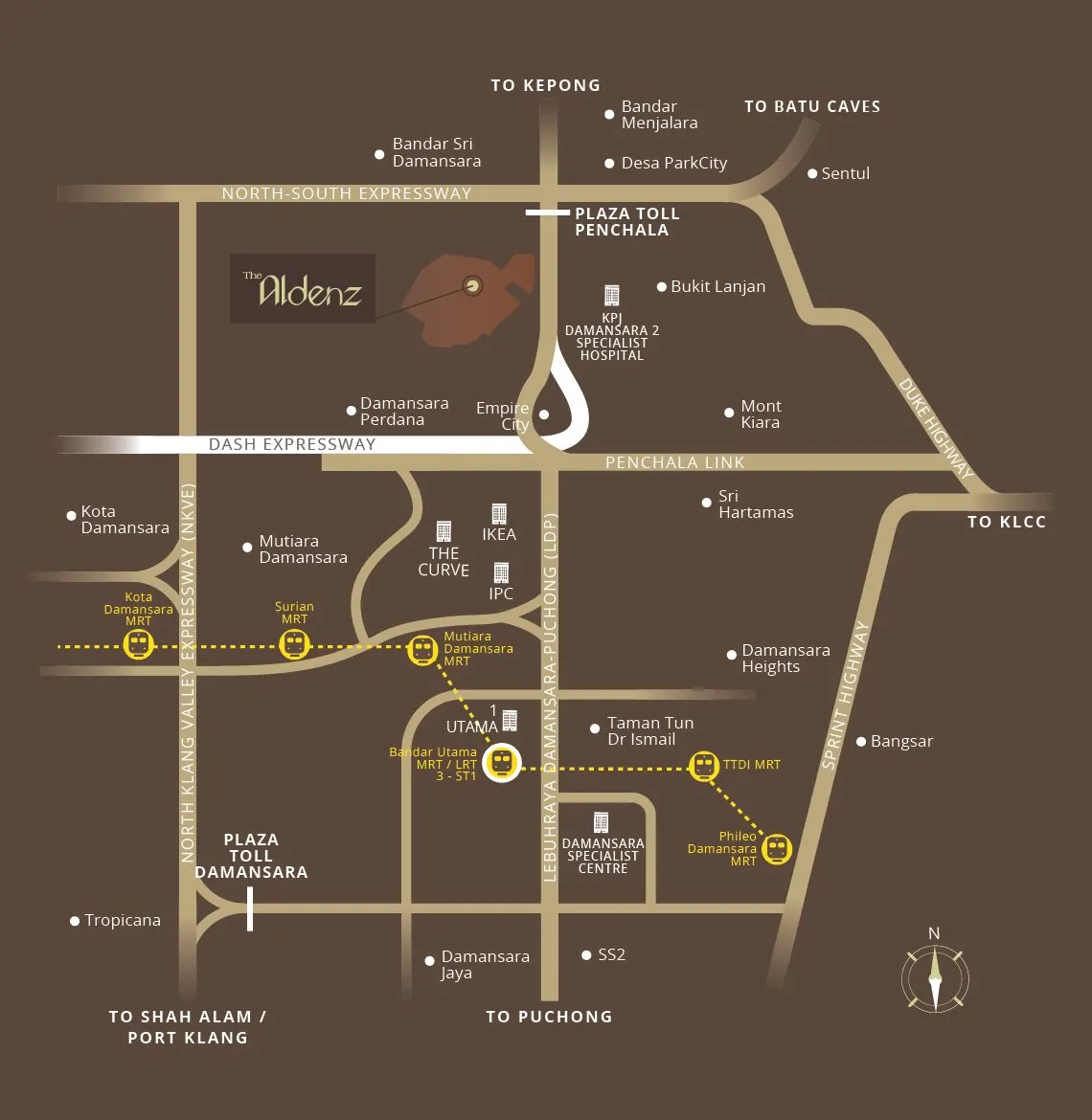 The Aldenz location