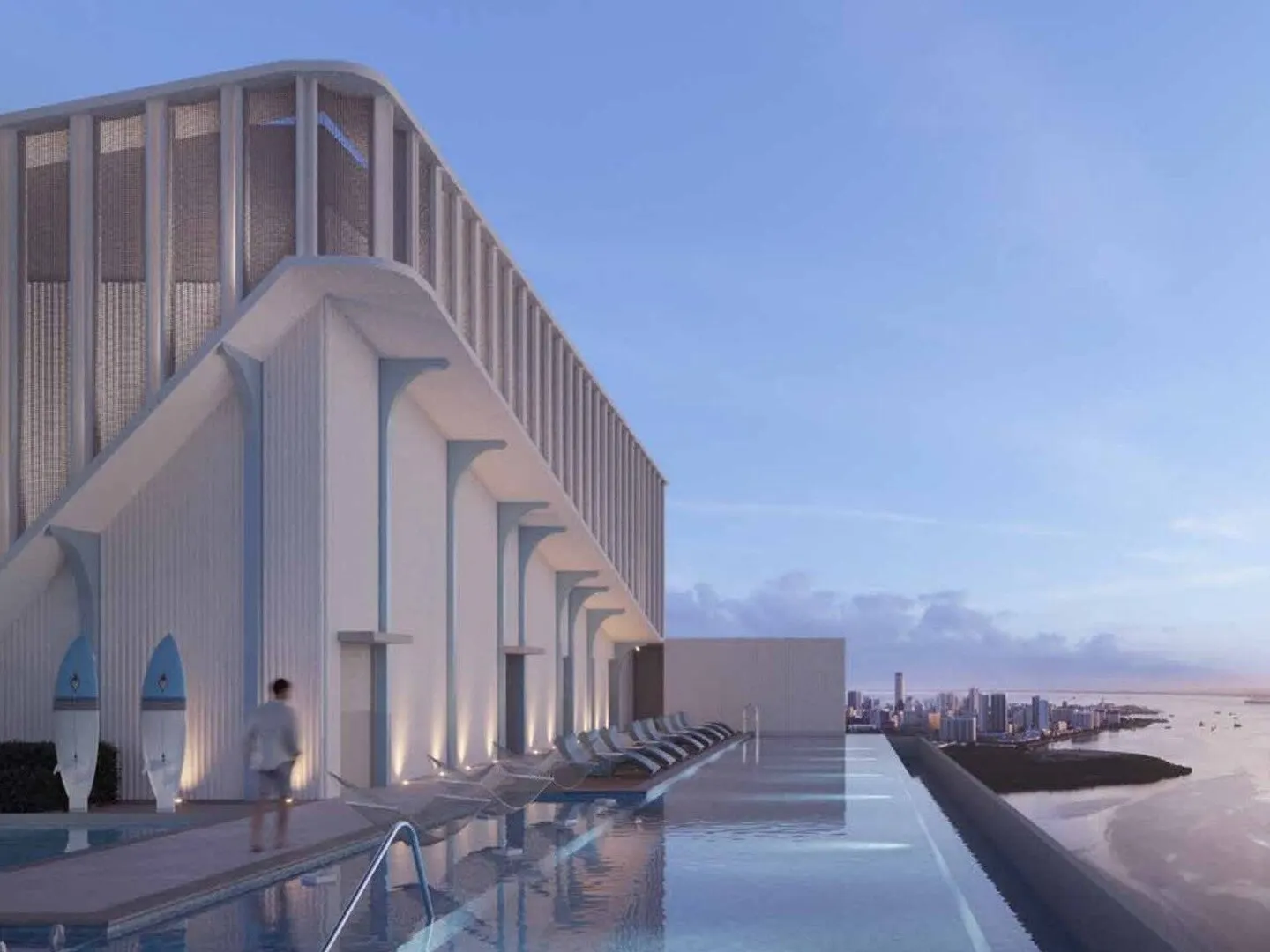 The Capehauz rooftop pool, artist's impression