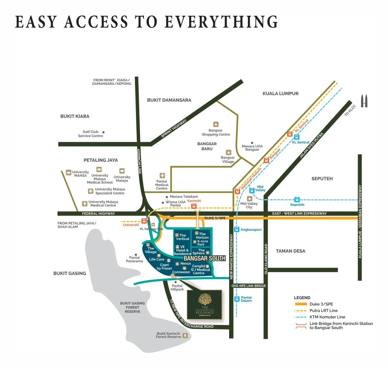 The Goodwood Residence location map