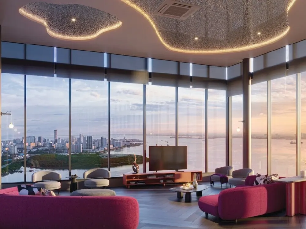 The Lighthauz sky lounge, artist's impression