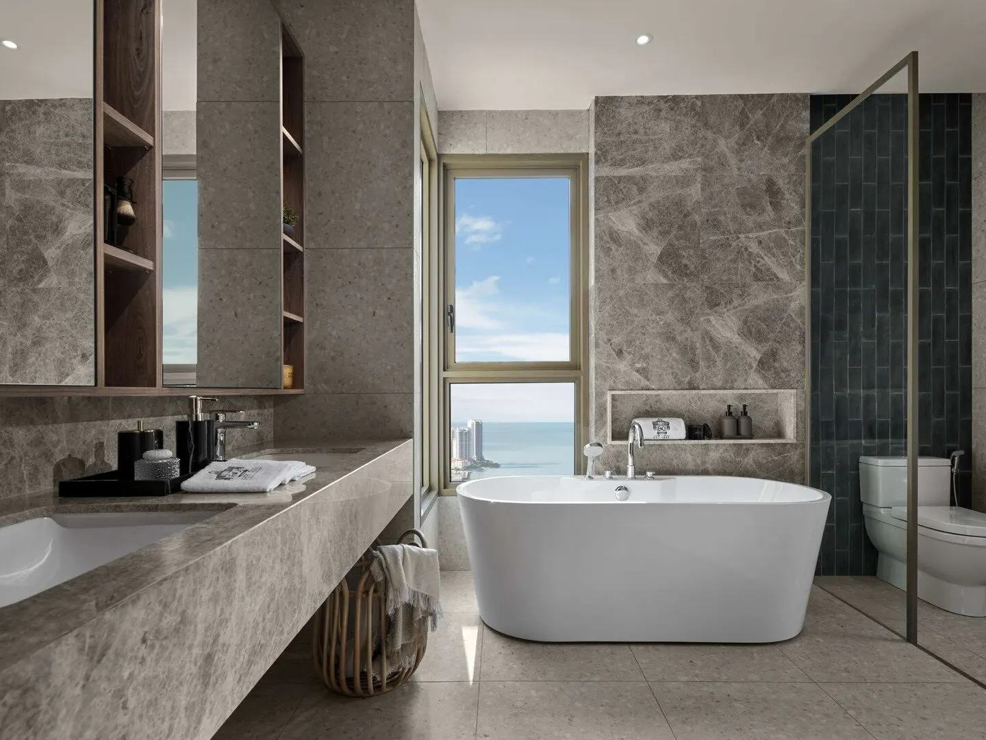 The Lume master bathroom with bathtub, artist's impression