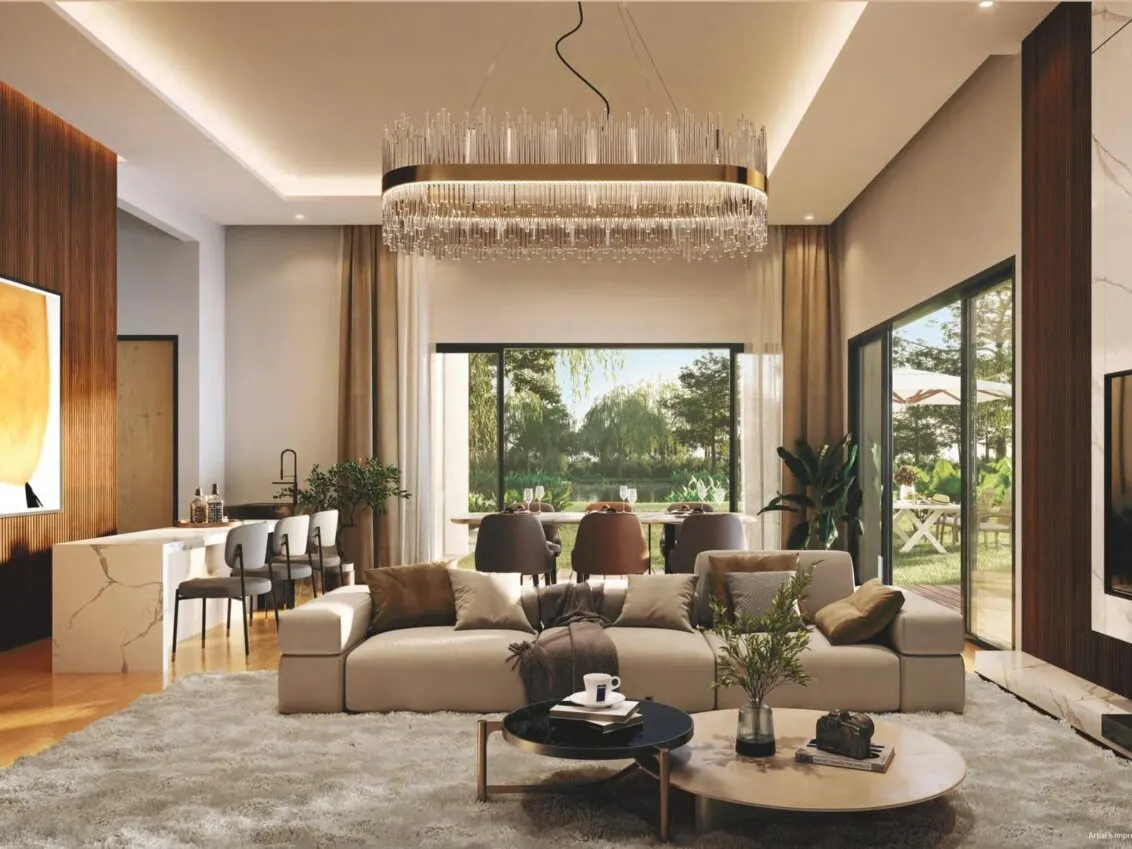 The Walden 2 living and dining area, artist's impression